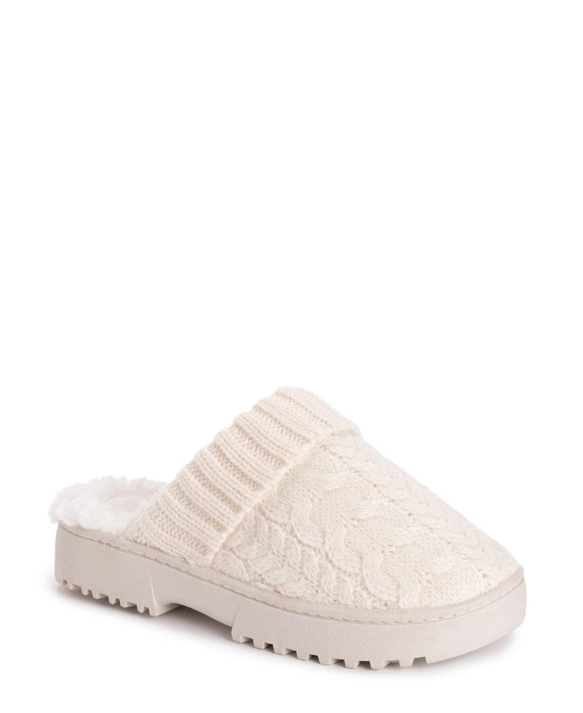 Shop Muk Luks Women's Minette Slippers In Ivory Cable