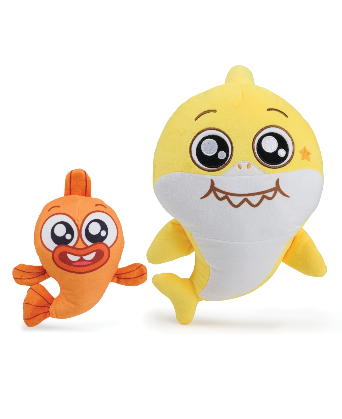 Baby Shark Kids' Basic Plush 12" With Sound And William 7" Basic Plush No Sound In Multicolor