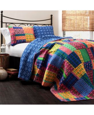 Misha 3-Pc Set Quilt Set, Full/Queen