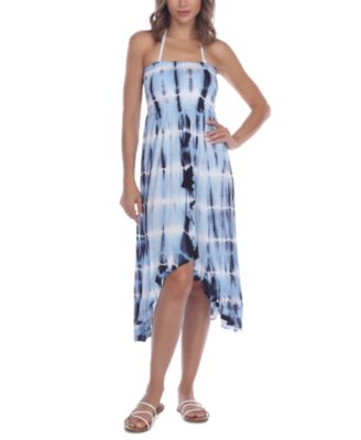 Raviya - Women's Tie-Dye Strapless Midi Dress