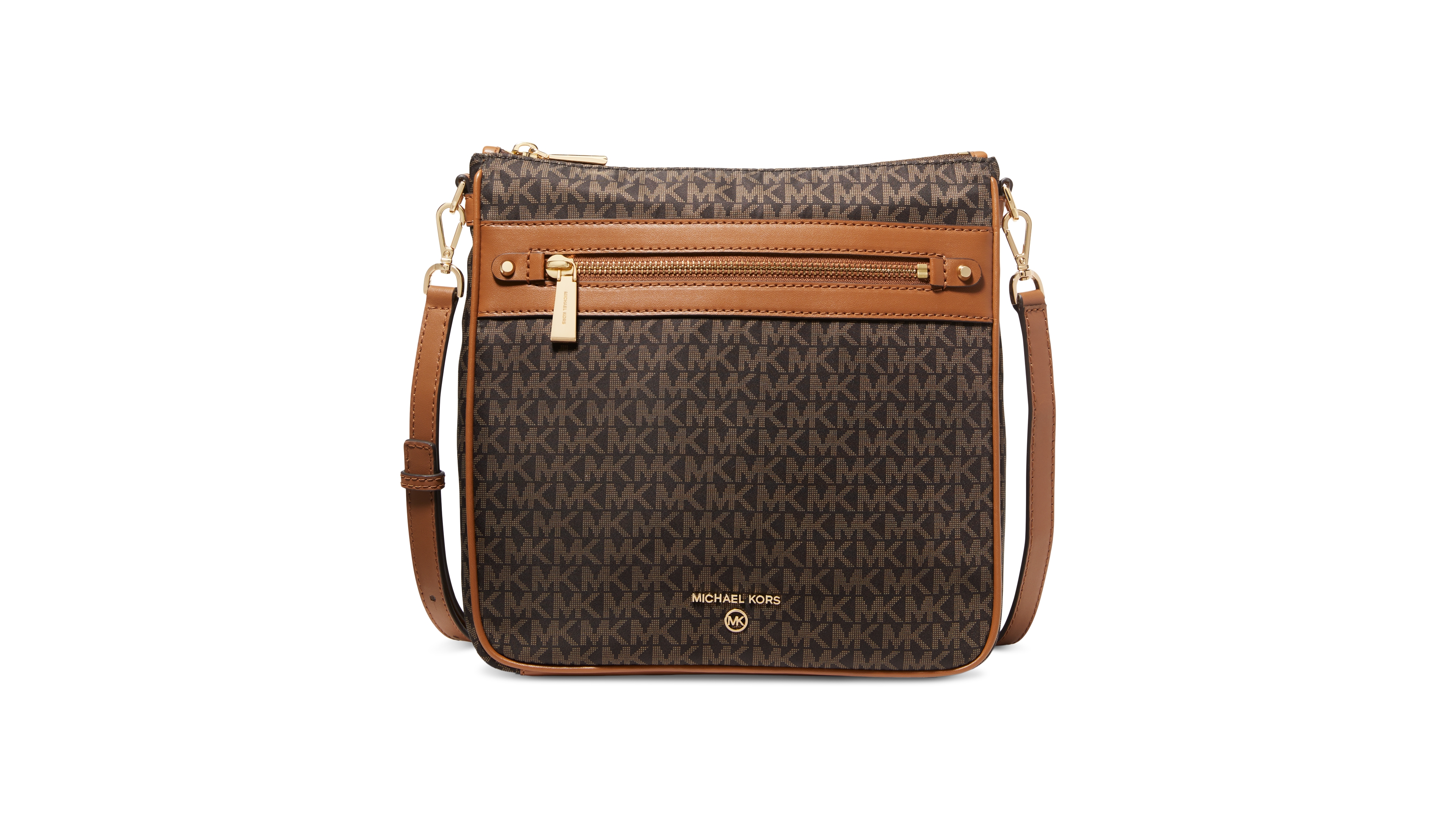 Michael Kors Logo Jet Set Charm Large North South Nylon Crossbody