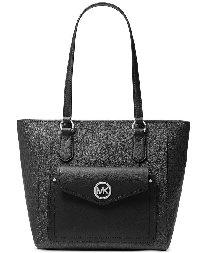 Michael Kors Signature Joey Medium Pocket Tote & Reviews - Handbags ...