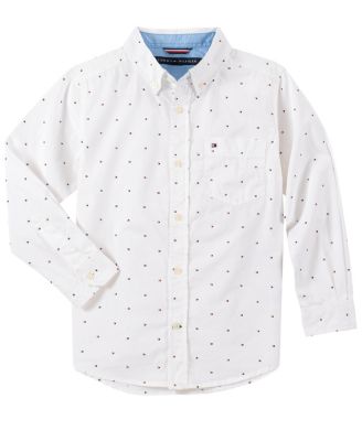 Big Boys Fred All Over Print Button-Down Shirt