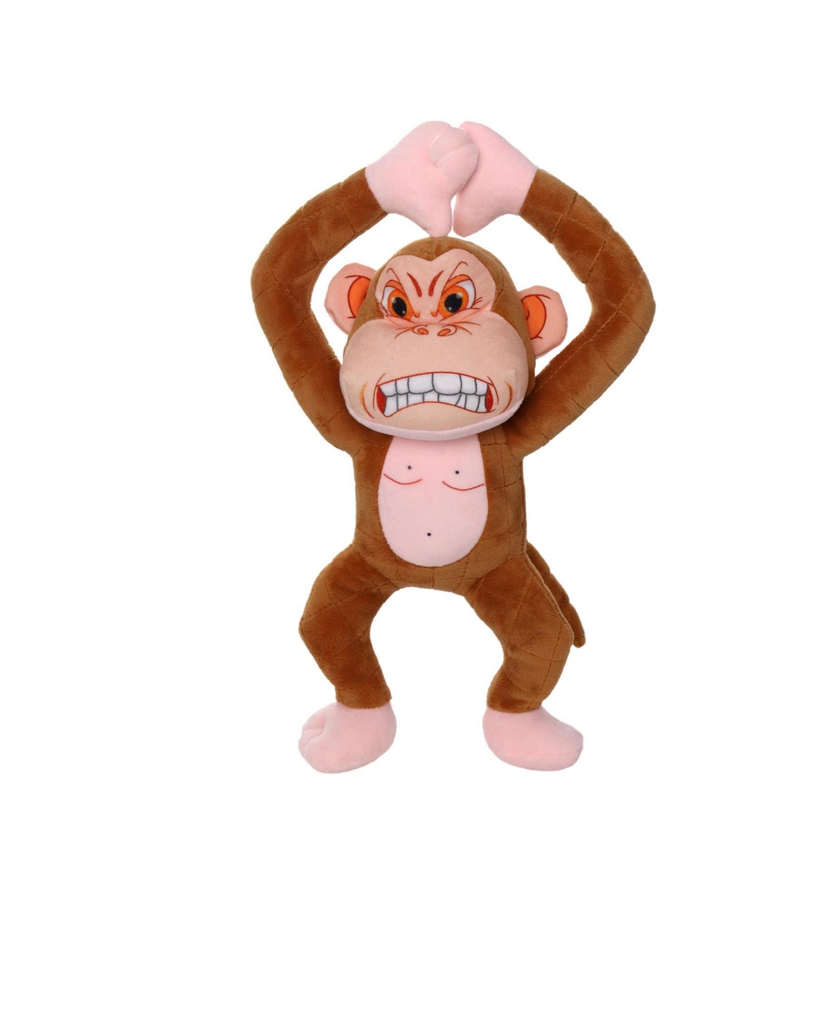 Angry Animals Monkey, Dog Toy - Brown
