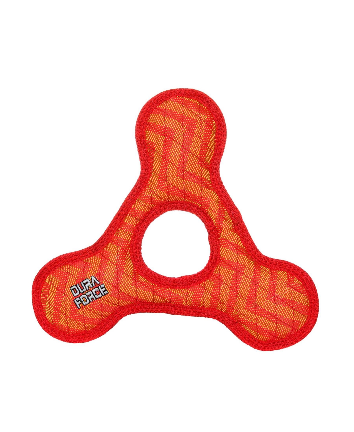 TriangleRing ZigZag Red-Red, Dog Toy - Bright Red