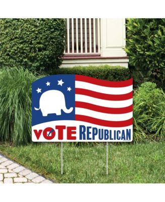 Big Dot of Happiness Republican Election Political Lawn Decorations ...