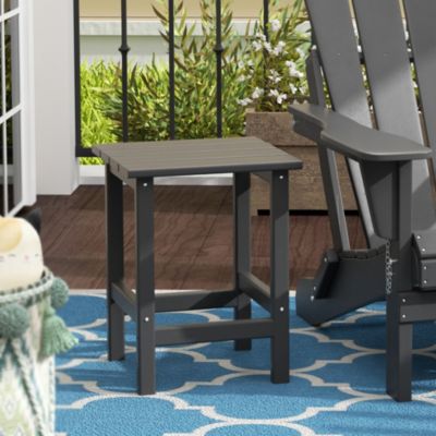 All-Weather Outdoor Patio Poly Adirondack Side Table