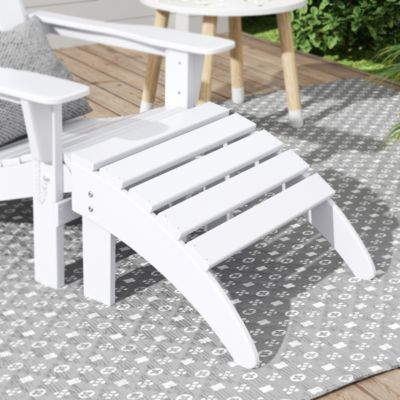 All-Weather Outdoor Patio Poly Adirondack Ottoman Footrest