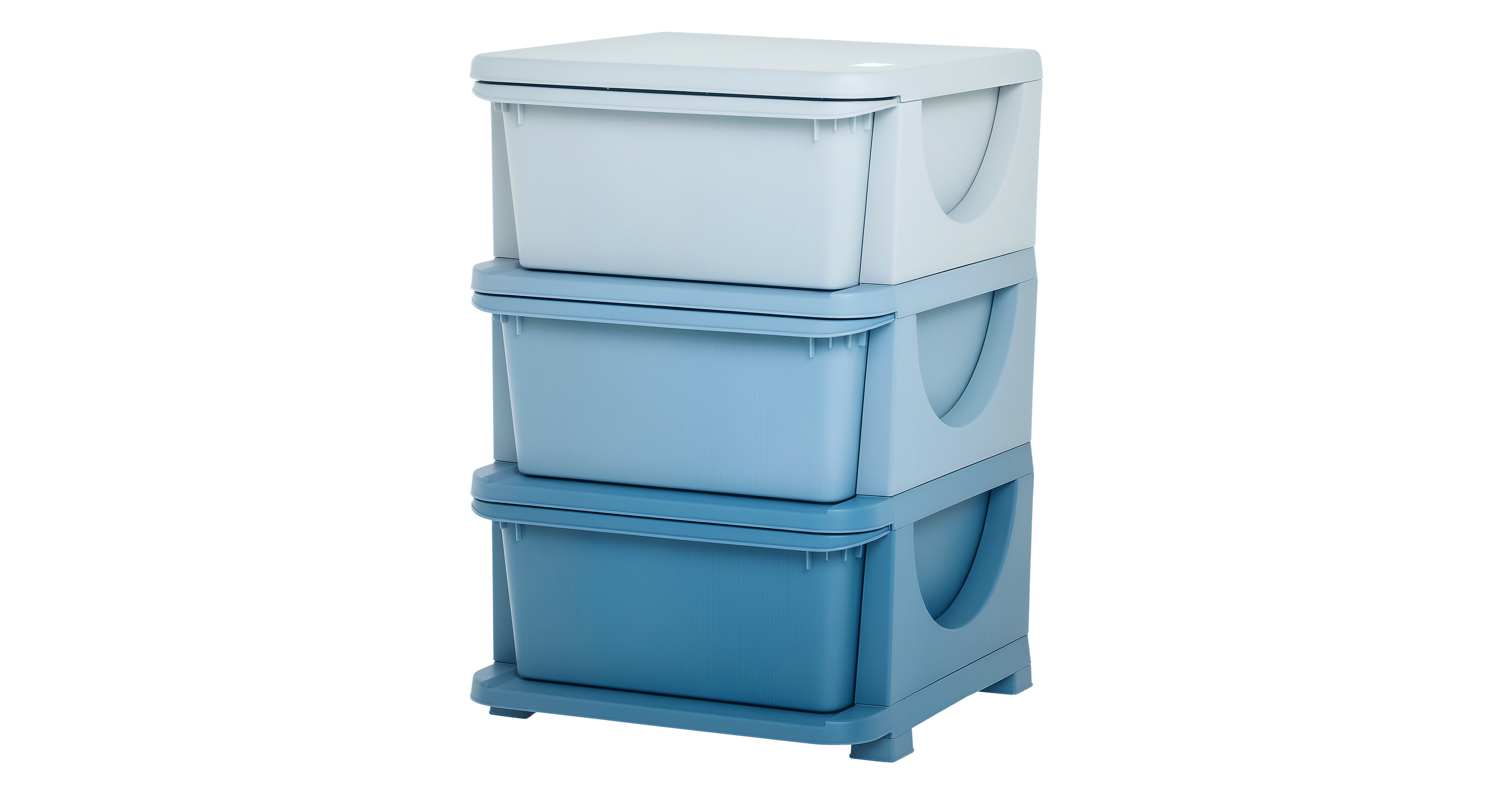 Qaba 22.25" 3 Tier Kids Storage Unit Dresser Tower