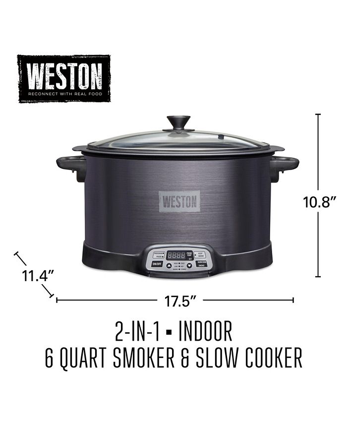 Weston 2in1 Indoor Smoker and Slow Cooker Macy