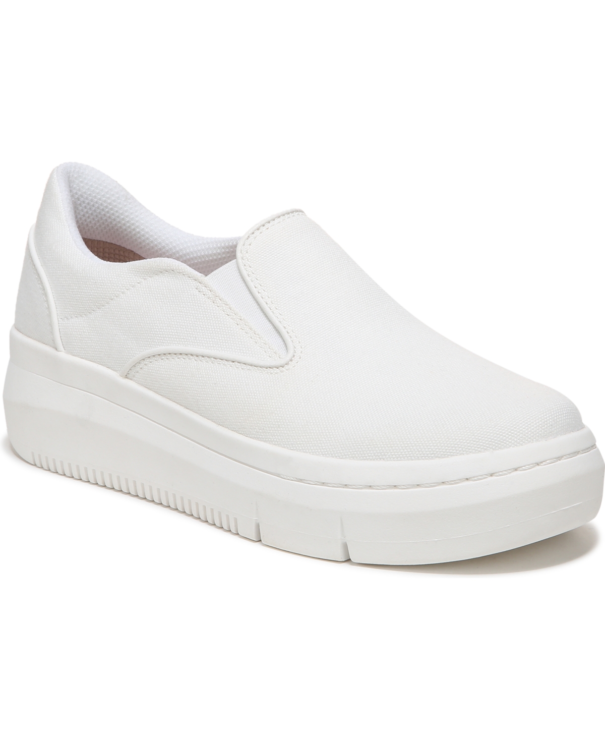 Women's Savoy-Slip Sneakers - White Fabric