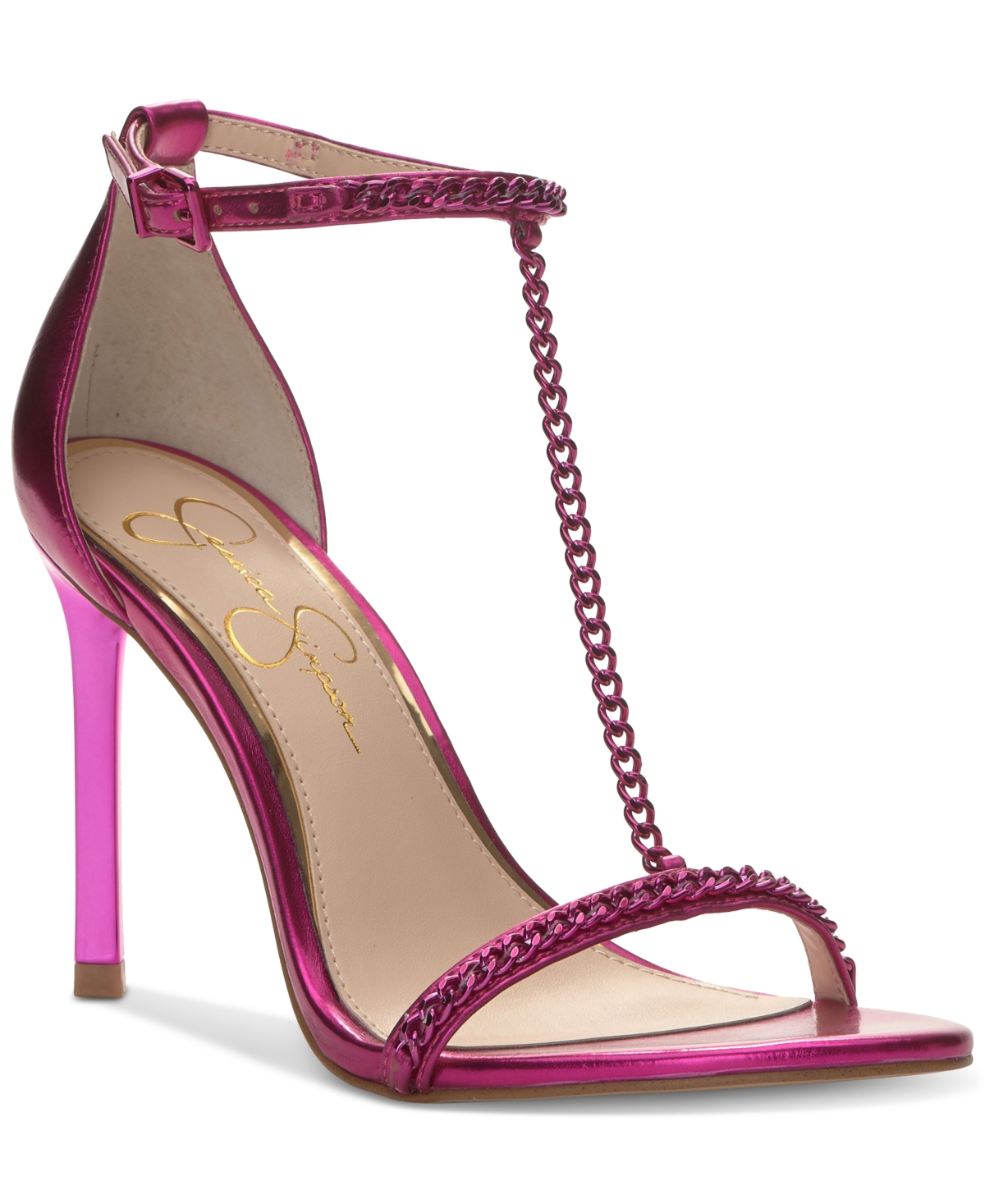 Jessica Simpson Qiven T-strap Sandal In Fuschia