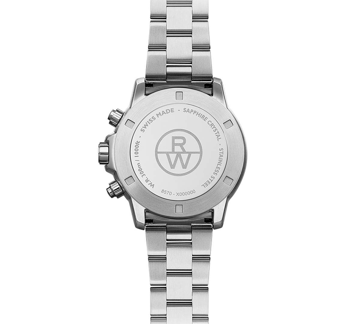 Shop Raymond Weil Men's Swiss Chronograph Tango Stainless Steel Bracelet Watch 43mm In Black