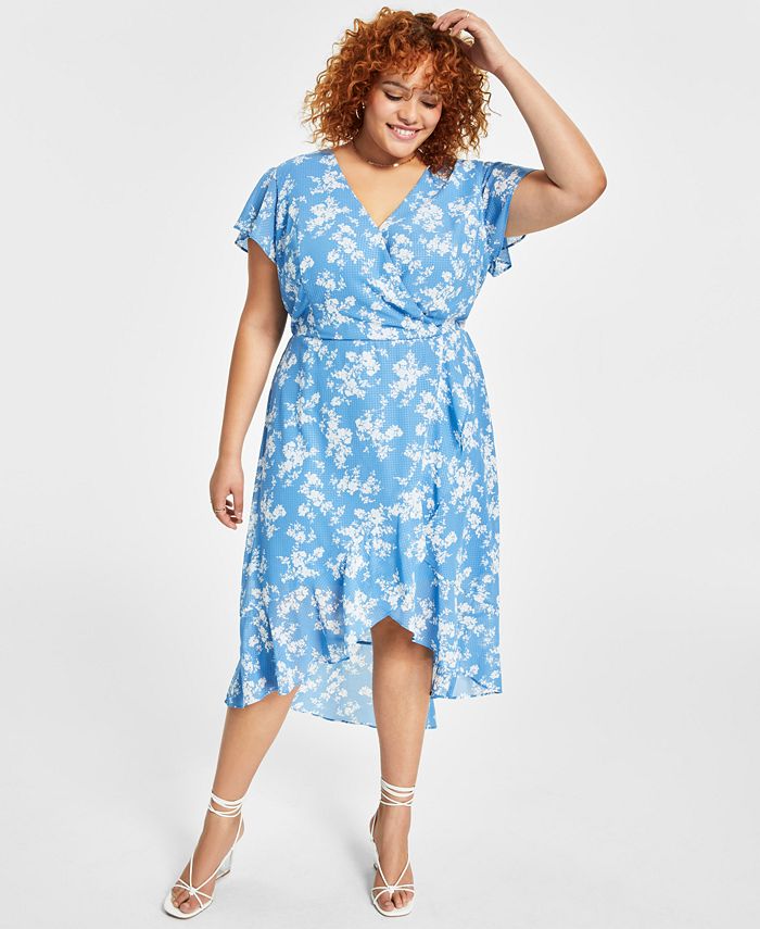 BCX Trendy Plus Size HighLow Fit & Flare Dress Macy's