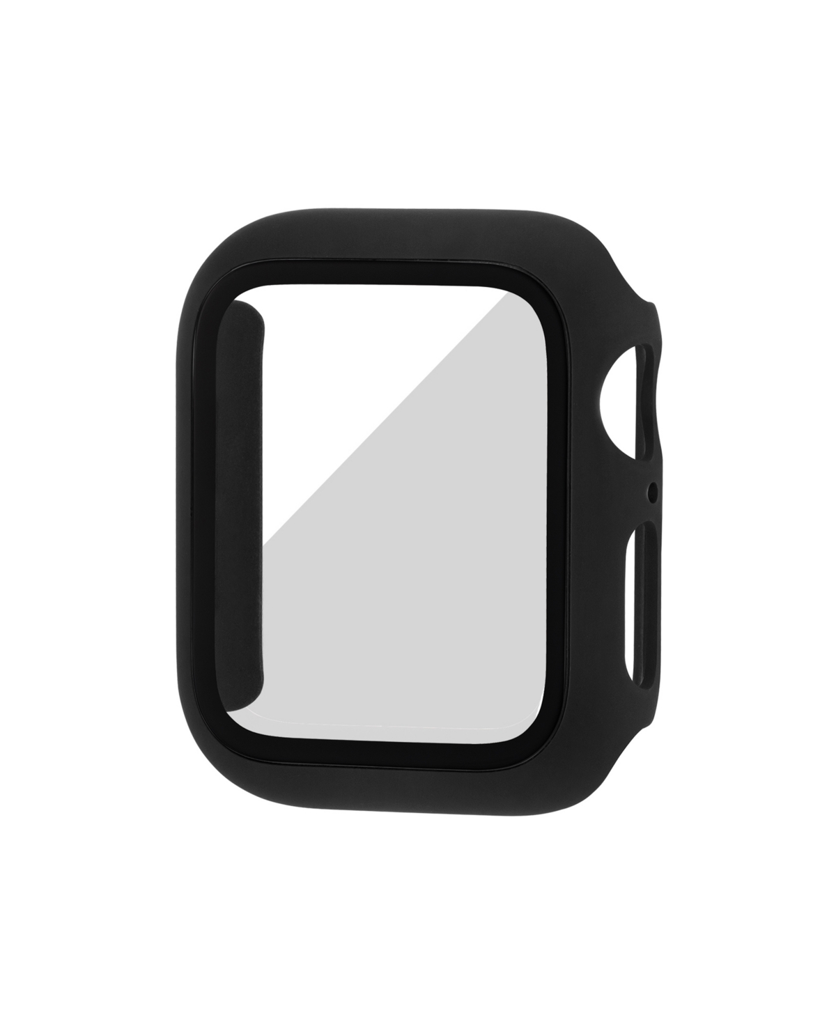 Unisex Black Full Protection Bumper with Glass for 41mm Apple Watch - Black