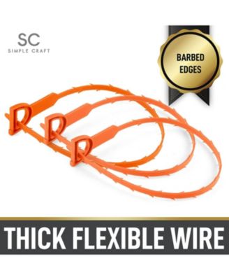 20-Inch Plumbing Snake Drain Clog Remover - 3 Pack