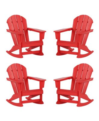 Outdoor Adirondack Rocking Chair (Set of 4)