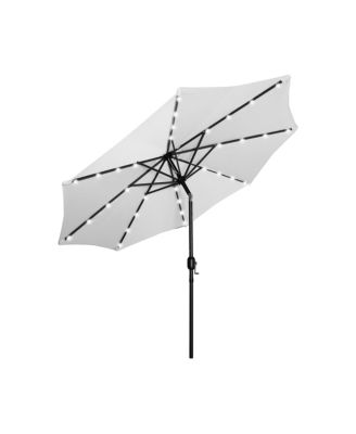 9 ft. Patio Solar Power LED lights Market Umbrella