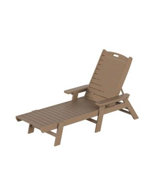 Adirondack Outdoor Chaise Lounge for Patio Garden Poolside