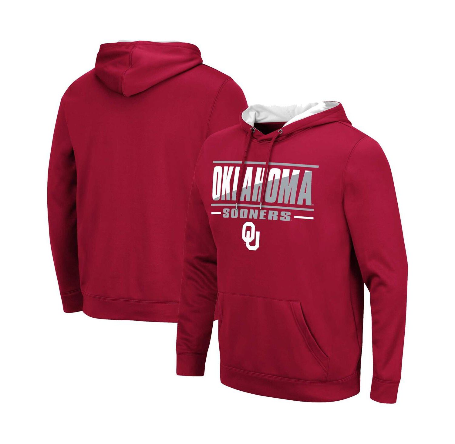 Men's Oklahoma Sooners Slash Stack 2.0 Pullover Hoodie