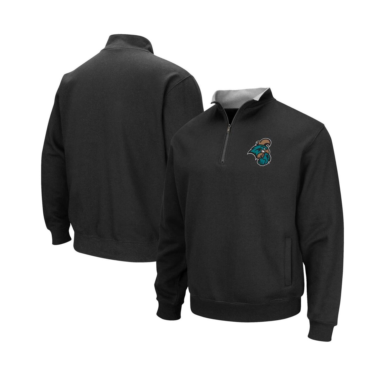 Men's Black Coastal Carolina Chanticleers Tortugas Quarter-Zip Sweatshirt