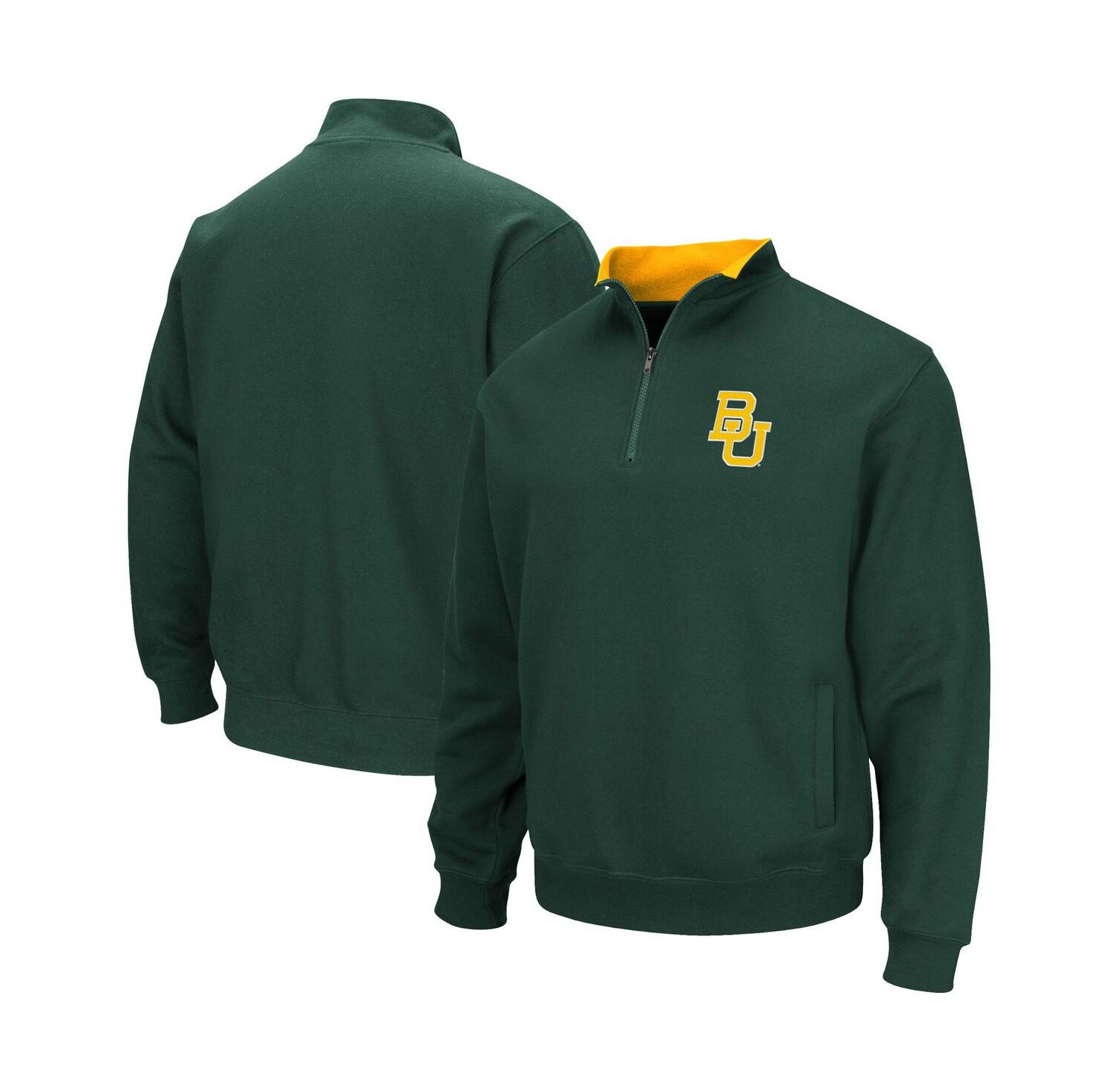 Men's Green Baylor Bears Tortugas Quarter-Zip Sweatshirt