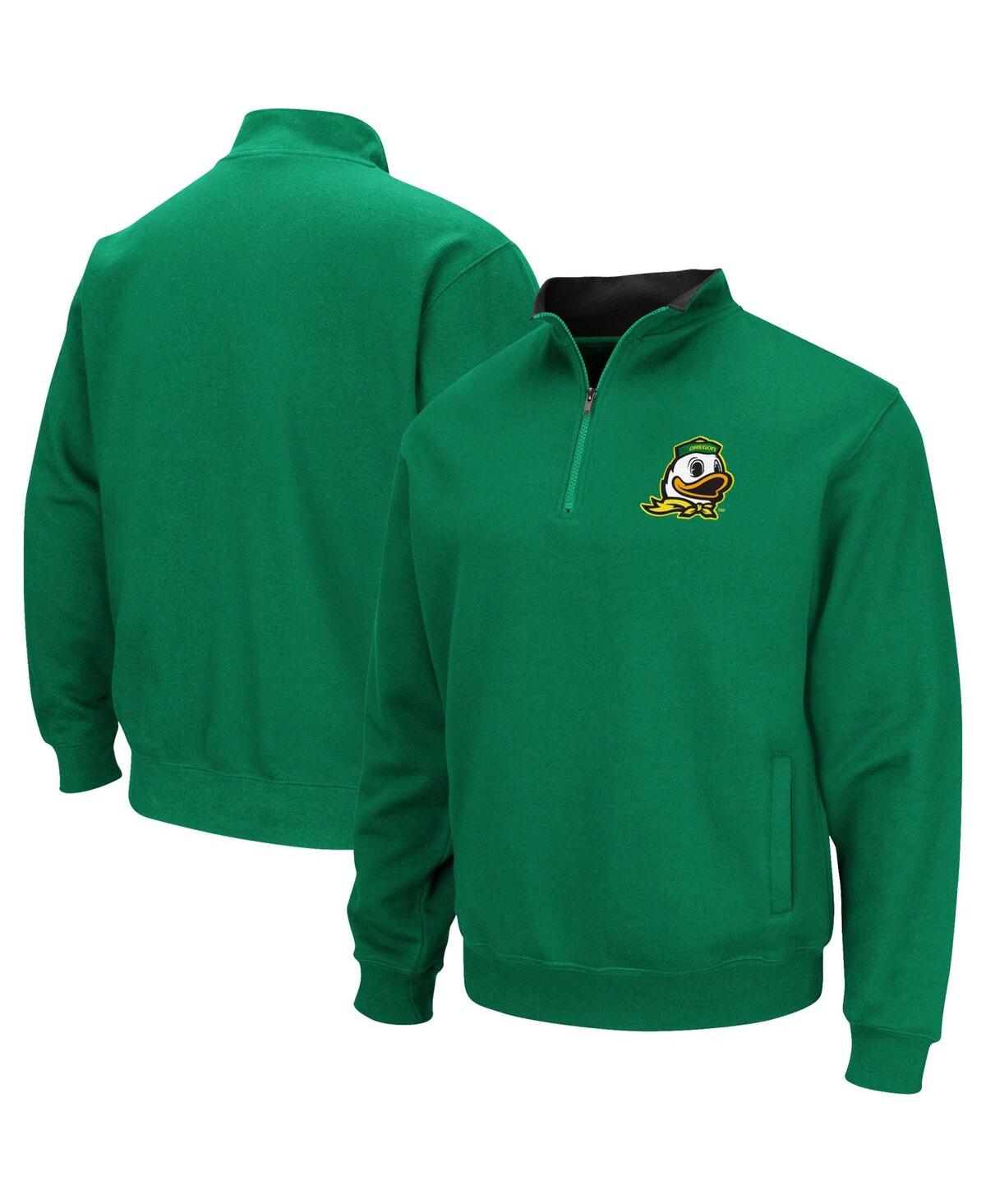 Shop Colosseum Men's  Green Oregon Ducks Big And Tall Tortugas Logo Quarter-zip Sweatshirt