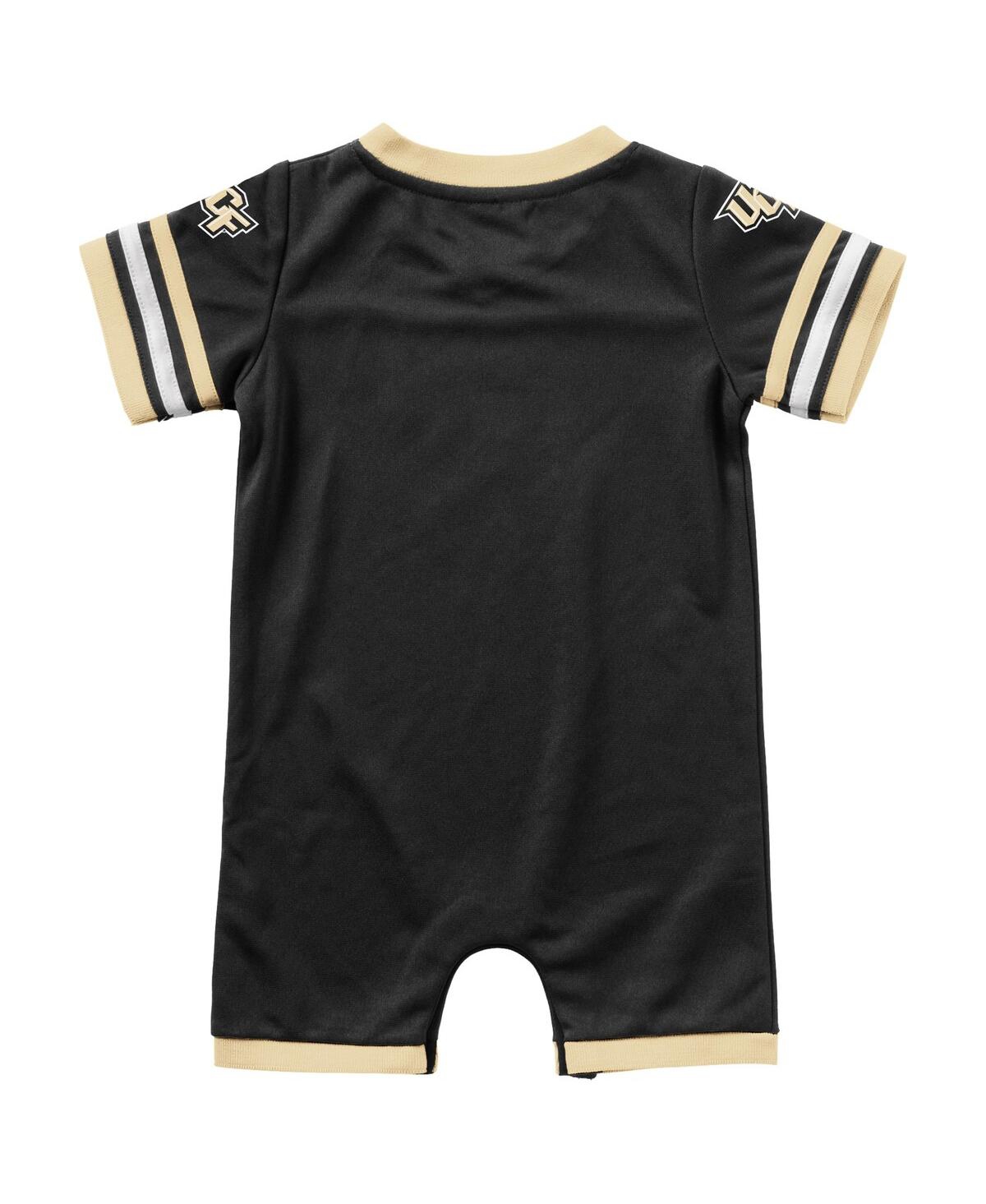 Shop Colosseum Newborn And Infant Boys And Girls  Black Ucf Knights Bumpo Football Romper