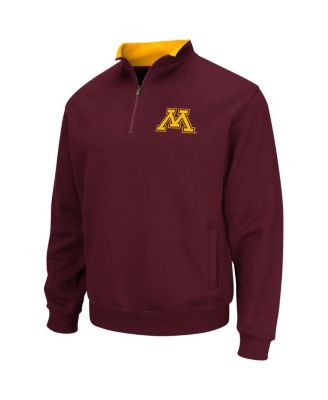 Men's Maroon Minnesota Golden Gophers Big and Tall Tortugas Logo Quarter-Zip Sweatshirt