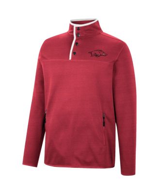 Men's Cardinal Arkansas Razorbacks Rebound Quarter-Snap Jacket