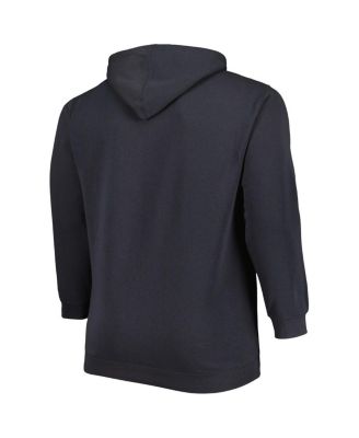 Men's Charcoal Michigan Wolverines Big and Tall Team Full-Zip Hoodie