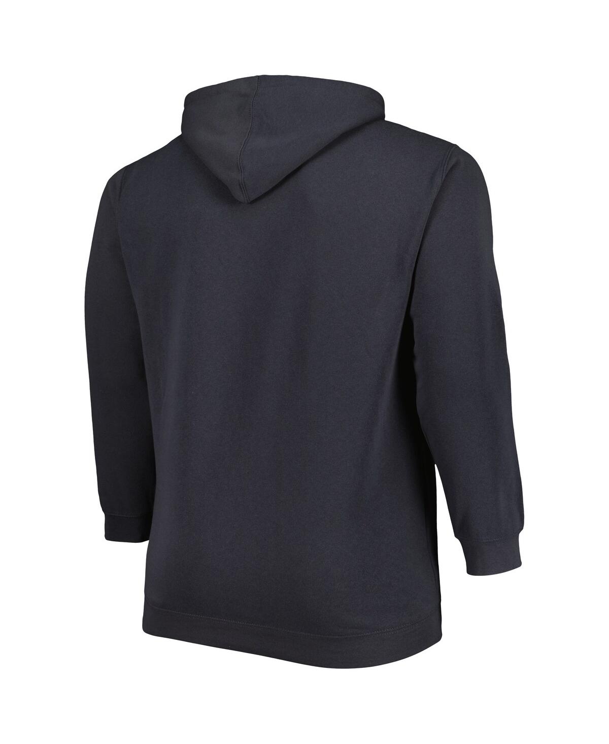 Colosseum Men's  Charcoal Michigan Wolverines Big And Tall Team Full-zip Hoodie In Charcoal
