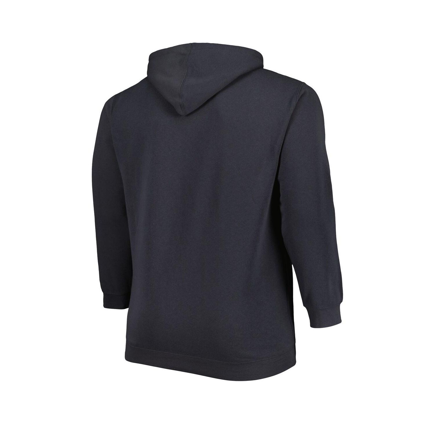 Men's Charcoal Michigan Wolverines Big and Tall Team Full-Zip Hoodie