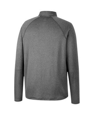 Men's Heathered Gray Iowa Hawkeyes Earth First Raglan Quarter-Zip Windshirt