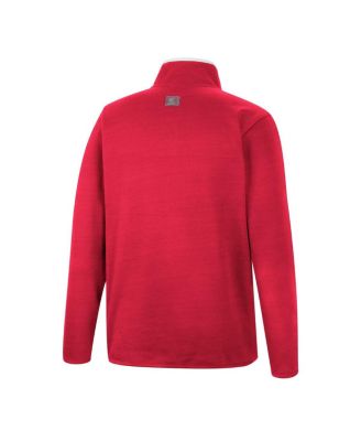Men's Red Wisconsin Badgers Rebound Quarter-Snap Jacket