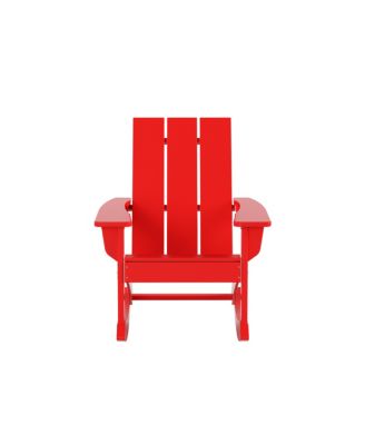 Modern Adirondack Outdoor Rocking Chair Set of 2