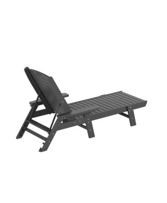 Adirondack Outdoor Chaise Lounge for Patio Garden Poolside