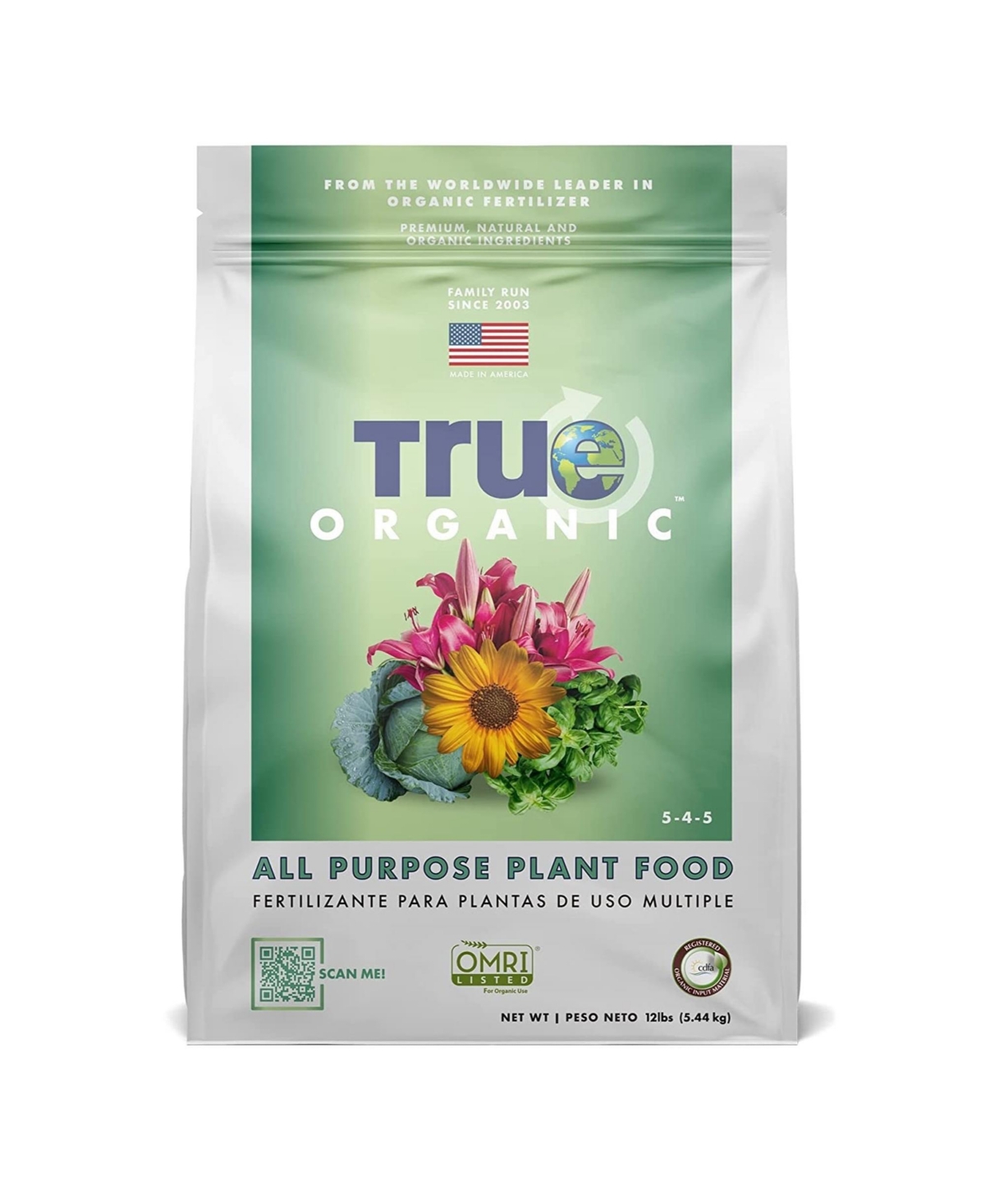 All-Purpose Plant Food for Organic Gardening, 12lb - Brown