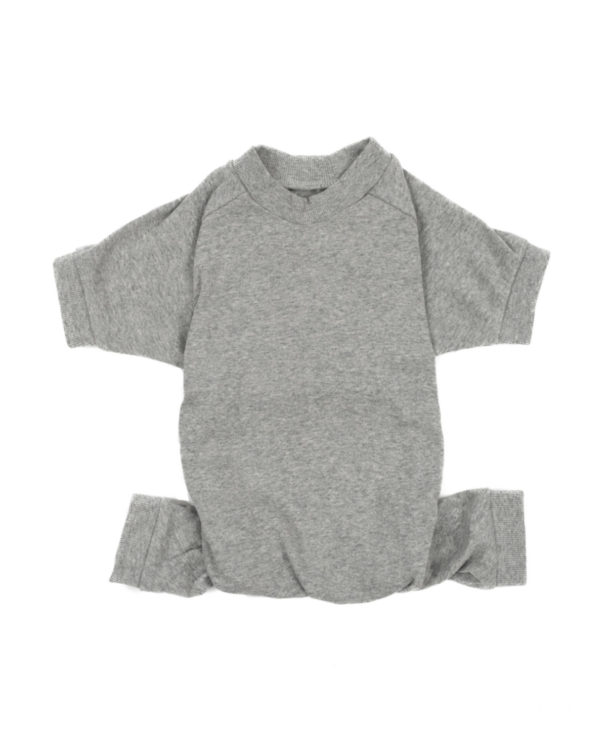 Leveret Dog Cotton Pajama Solid Navy - Light Gray