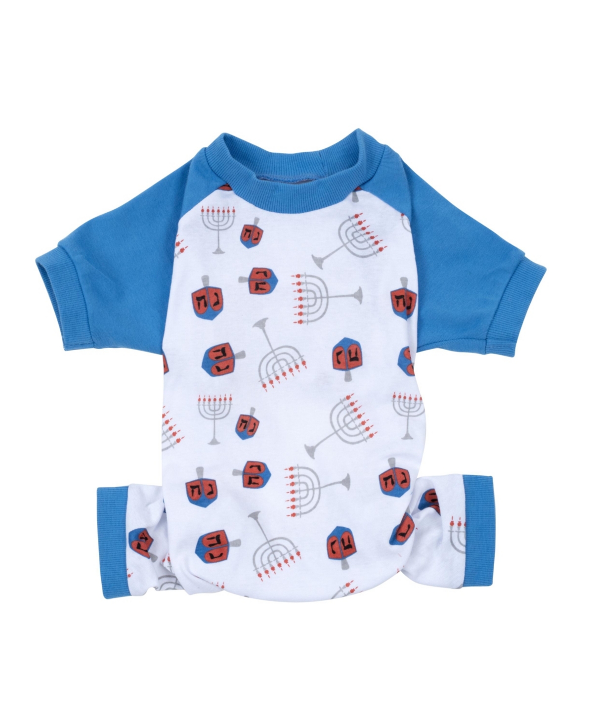 Leveret Dog Cotton Pajama Menorah
