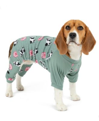 Dog Cotton Animal Print Pajamas