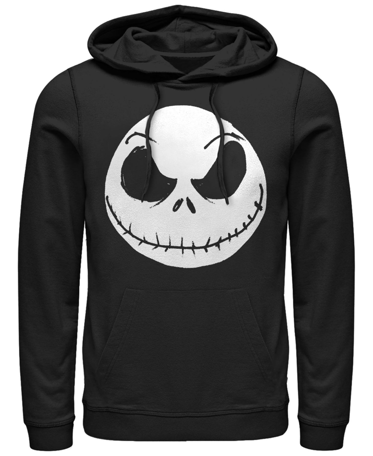 Men's Nightmare Before Christmas Big Face Jack Hoodie Fleece Pullover