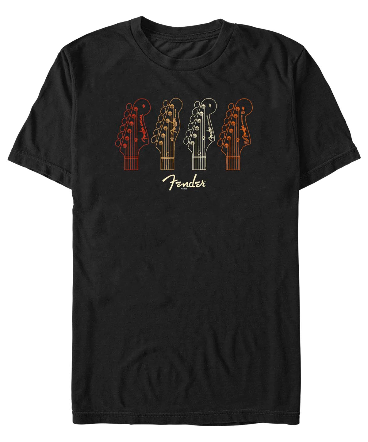 Fifth Sun Men's Fender Fall Colored Stocks Short Sleeves T-shirt In Black