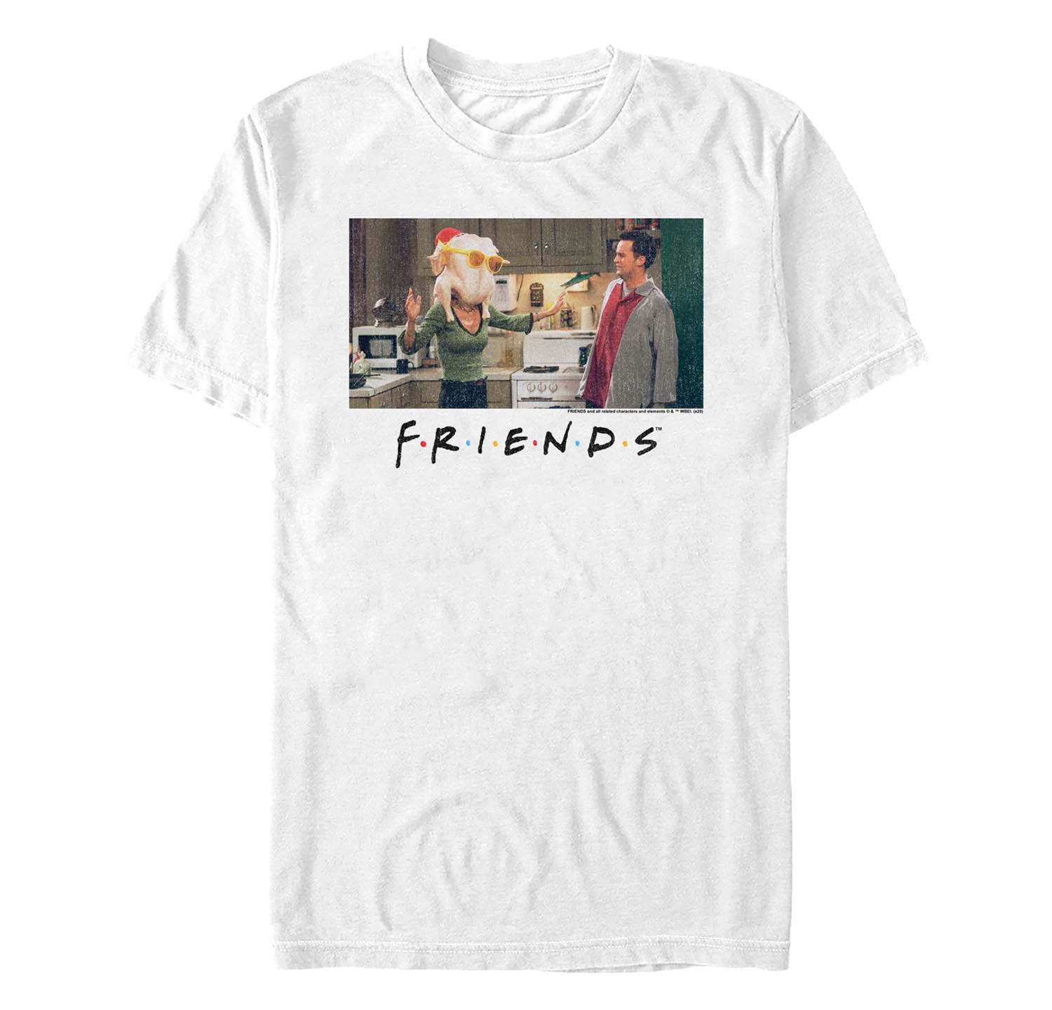Men's Friends Monica and Friends Logo Short Sleeves T-shirt