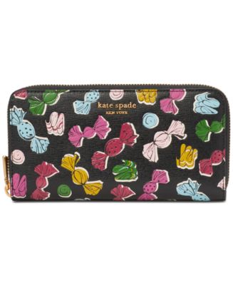 Kate Spade NY Morgan Flower Bed Emboss Saffiano Leather Continental Wallet  ITALY