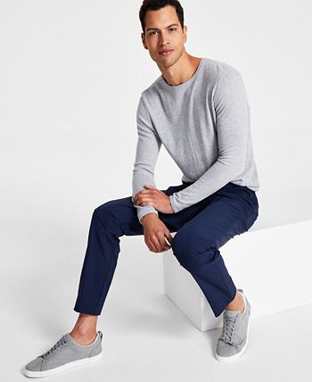 Calvin Klein Men's Slim Fit Tech Solid Performance Dress Pants & Reviews -  Pants - Men - Macy's