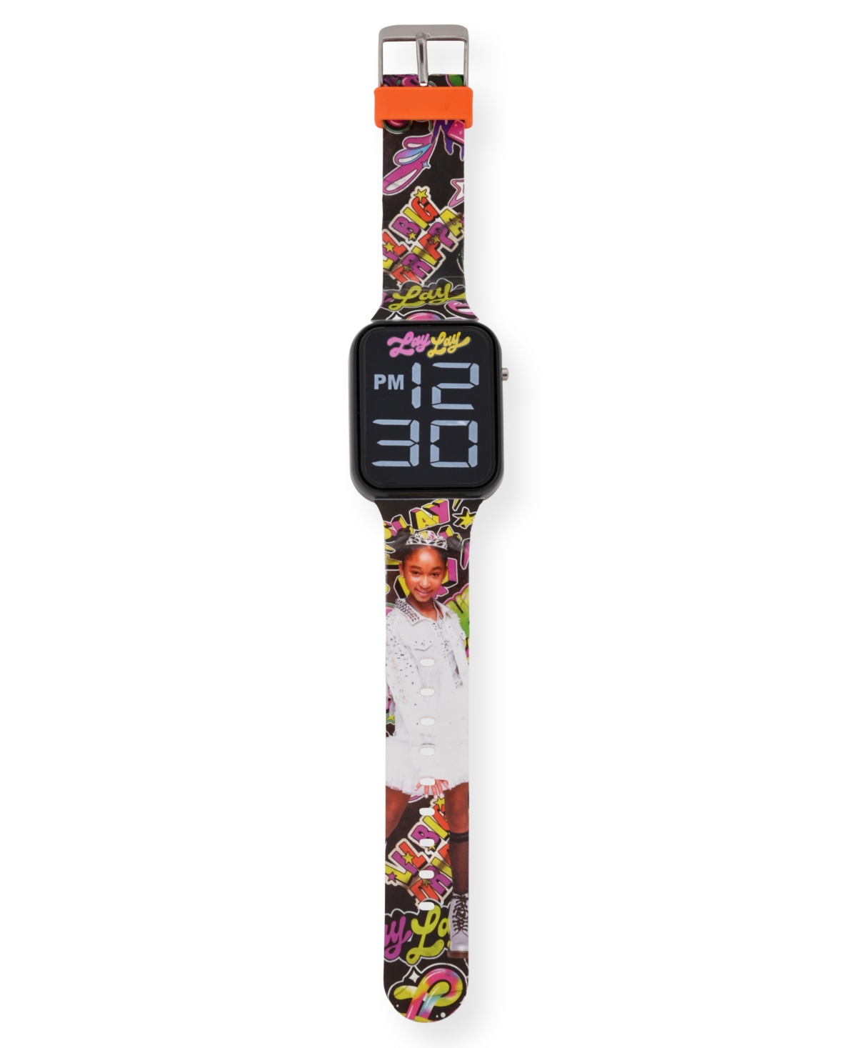 That Girl Lay Lay Unisex Black Silicone Strap Led Touchscreen Watch - Multi-Color