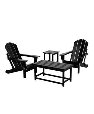 4-Piece Outdoor Paio Adirondack Conversation Set