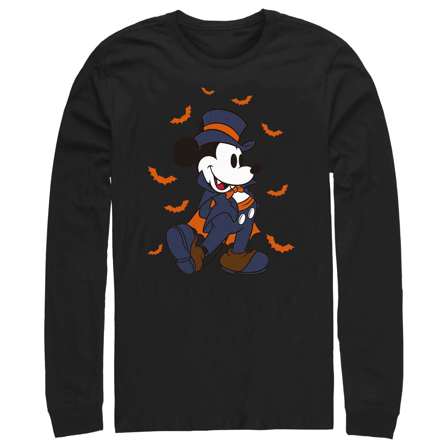 Мужская футболка Fifth Sun Mickey Classic Vampire Mickey Long Sleeves, цвет: Чёрный — фото 1
