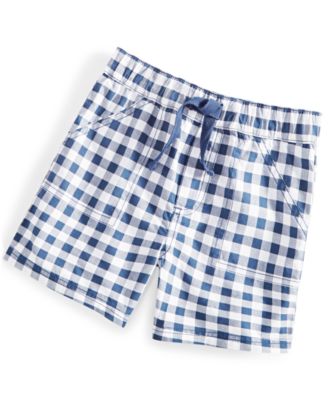 First Impressions - Toddler Boys Super Star Checkered Woven Shorts